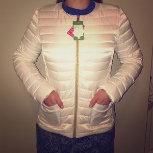 NWT LILLY PULITZER PUFFER JACKET SZ M
