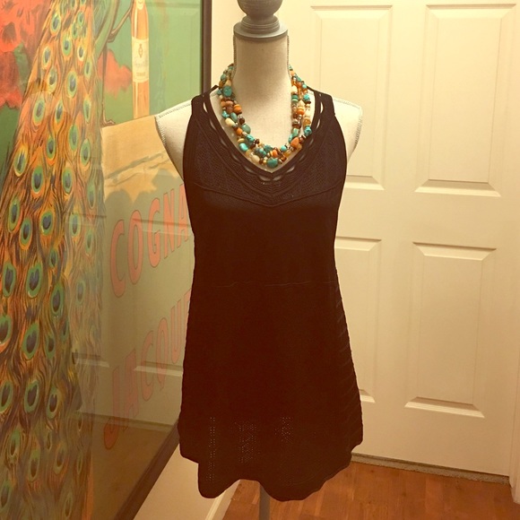 WHBM Sleeveless Halter Open Stitch PULLOVER. NWT