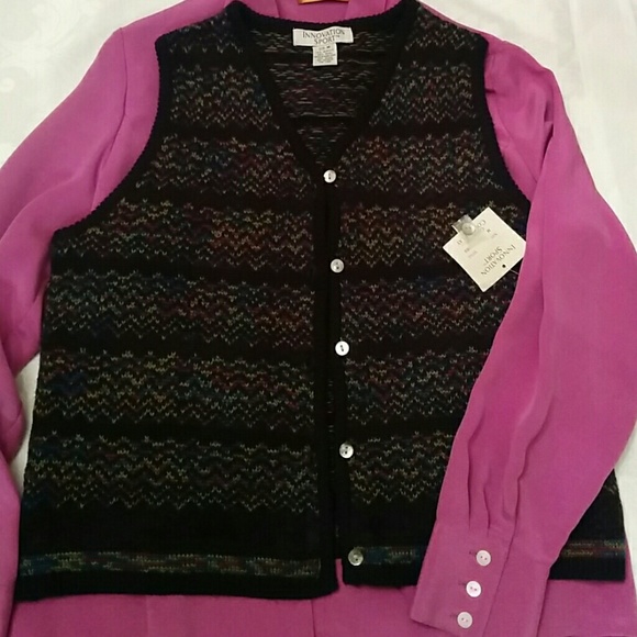 🆕 Wool blend deep purple with melange vest