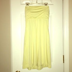 SALE! Soma mini yellow strapless dress! NWT!