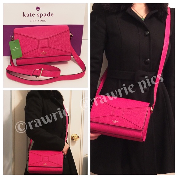 kate spade Handbags - SALE Kate Spade pebbled leather bow Crossbody