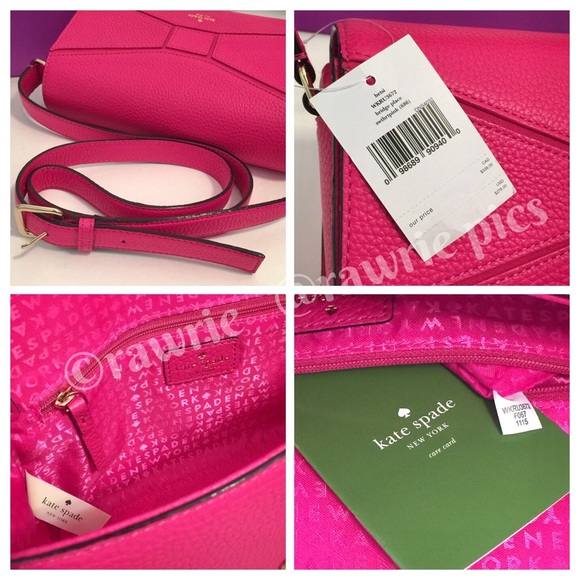 SALE Kate Spade pebbled leather bow Crossbody - Picture 3 of 3