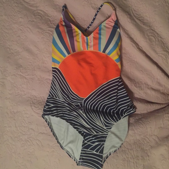 Sunset one piece swimsuit