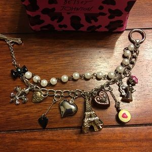 Betsey Johnson Paris Collection Charm Bracelet