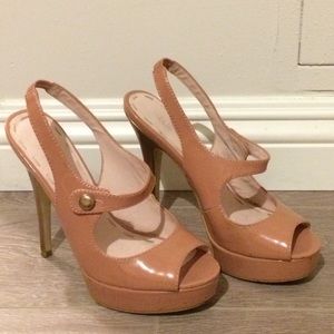 Colin Stuart Maryjane Peeptoe Heels - Sz 5.5