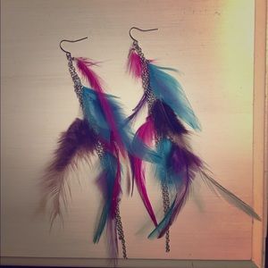 Feather earrings