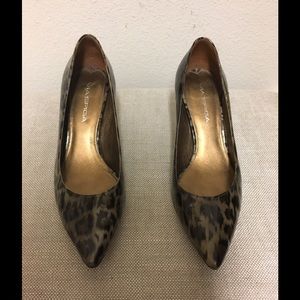 Via Spiga Animal Print Patent Pumps