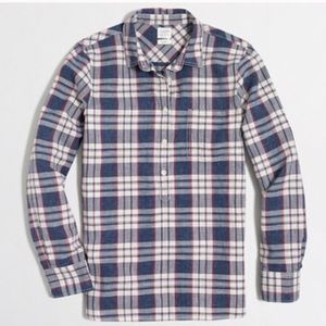J crew factory plaid pullover xxs