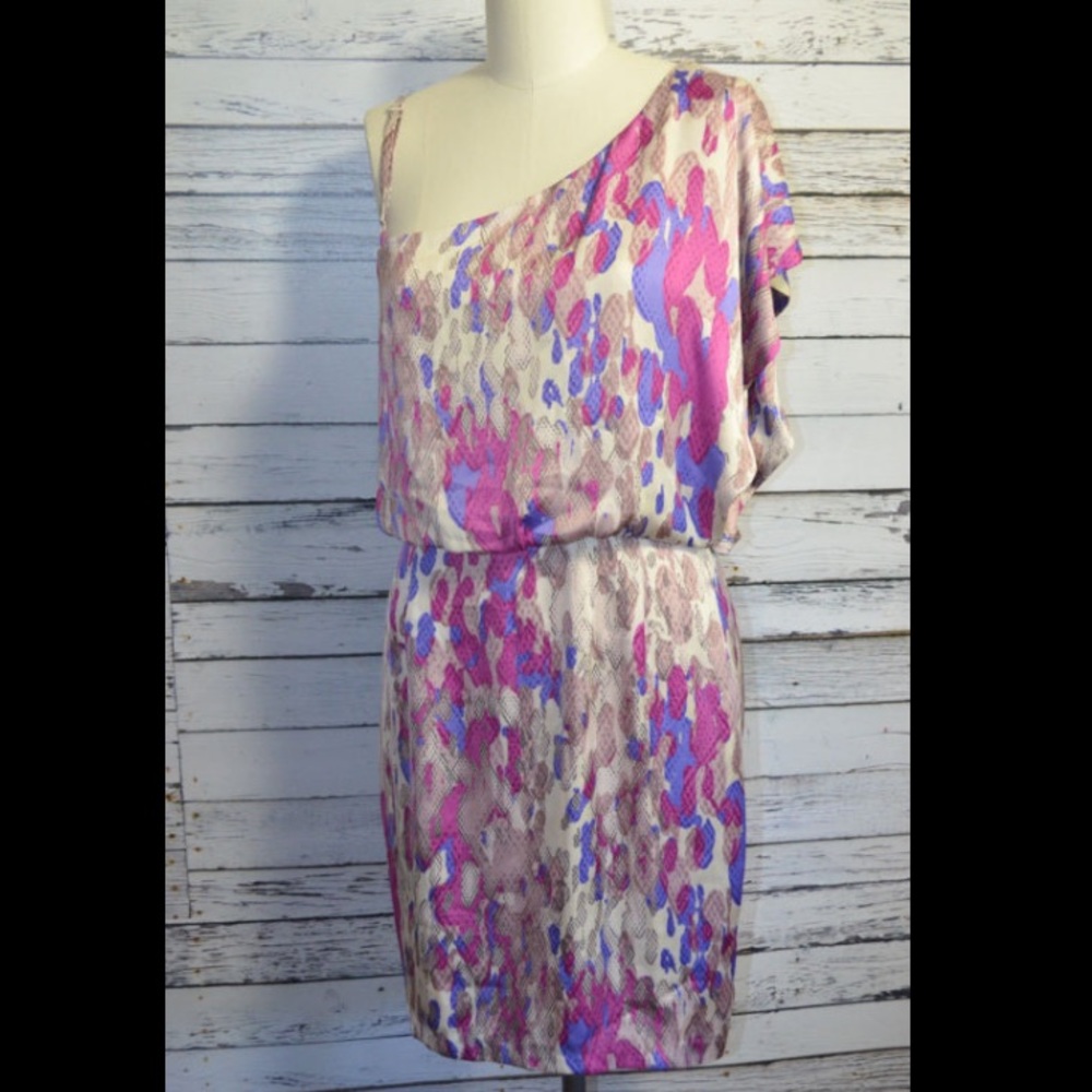 Jessica Simpson Satin One Shoulder Dress