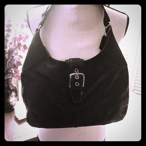 SOLD Black Coach Leather Handbag SOLD