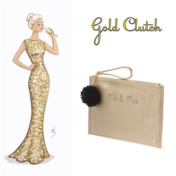 Mr. & Mrs. Gold Clutch