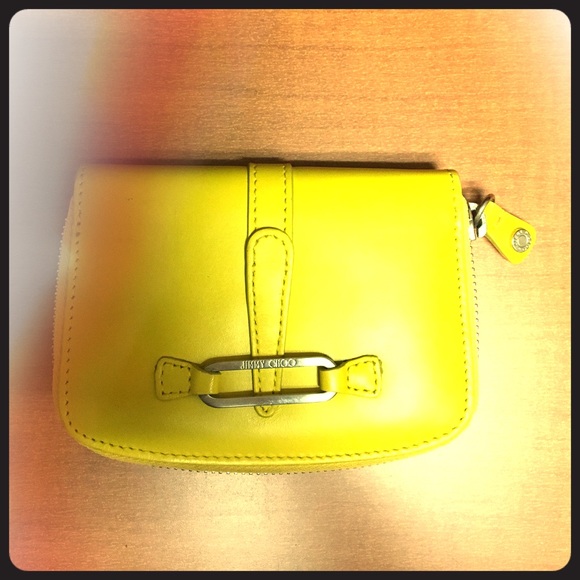 JIMMY CHOO yellow wallet