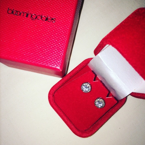 Bloomingdale's diamond holiday earrings