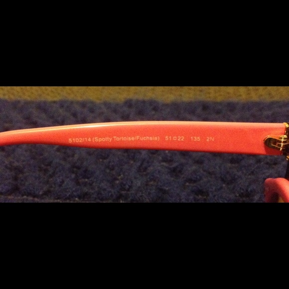 Coach Tortoise and Fuchsia Sunglasses - Picture 4 of 4