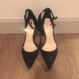 Jessica Simpson Black Suede Heels