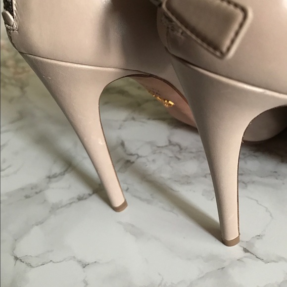 Prada Asymmetric Peep-Toe Booties 💞 39.5 - Picture 7 of 8