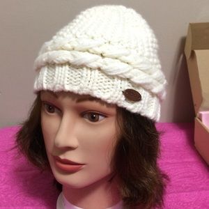 Off white/cream Roxy knit beanie