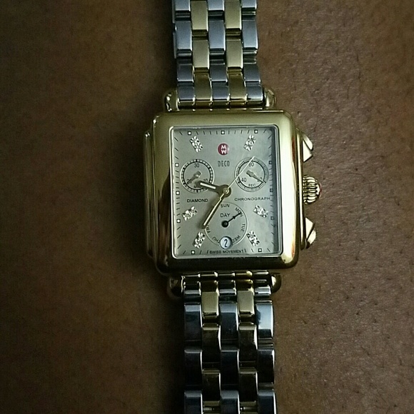 Refurbished Gold Deco diamond markersand gold dial - Picture 4 of 4