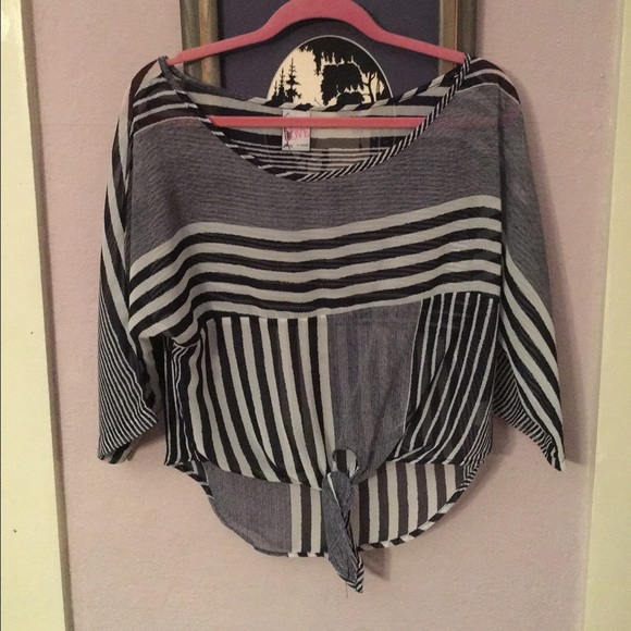 Striped Navy Blouse