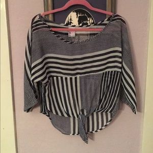 Striped Navy Blouse