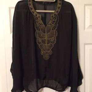 Black Beaded Top