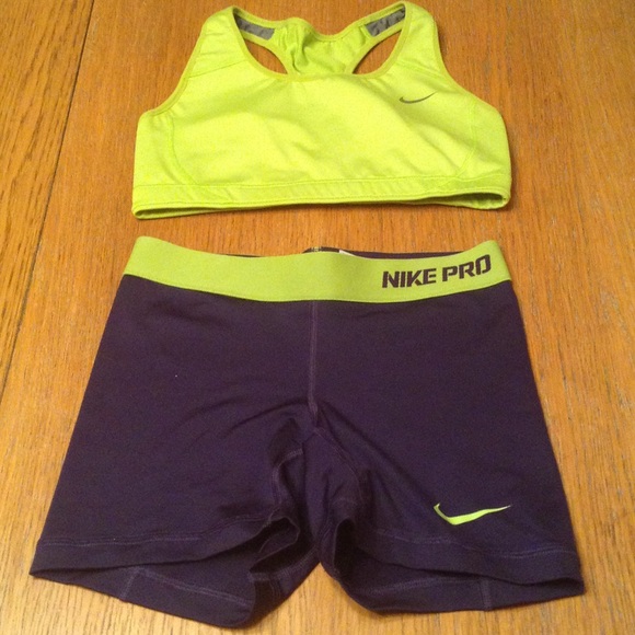 Nike Other - Nike Pro Sports Bra & Shorts Set