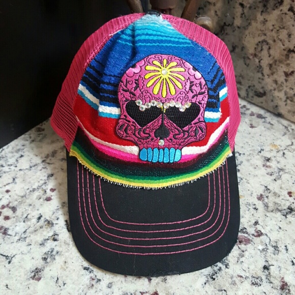Colorful Skull Ballcap