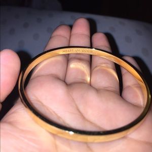 Heart of Gold Bangle 12k gold plated