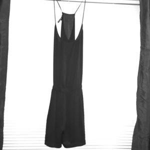 Theysken's Theory Black Silk Romper