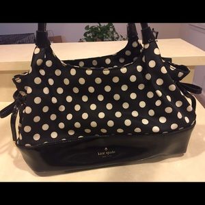 Kate Spade Black And White Polka Dot Handbag