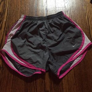 Pink and grey Nike dri-fit shorts