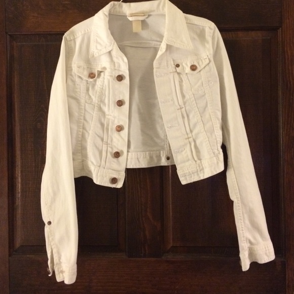 H&M White Denim Jacket