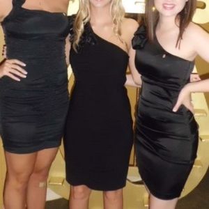 Black one shoulder Laundry by Design dress