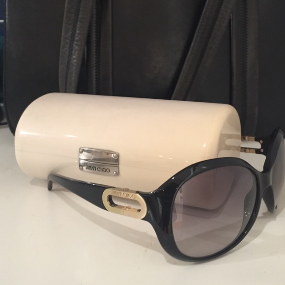 Jimmy Choo Oversized Sunnies: Black