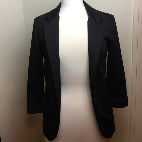 Black basic blazer
