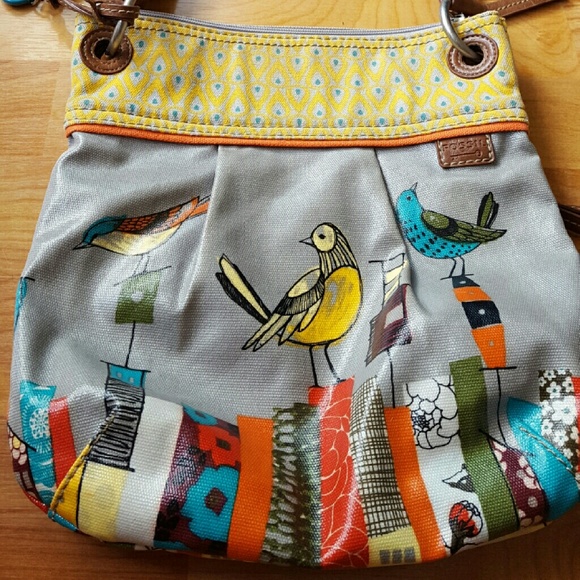 fossil bird purse