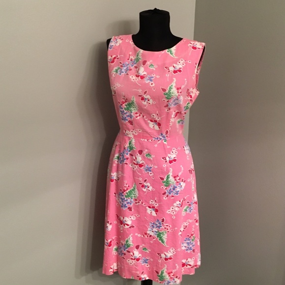 Vintage 60's Cherry Blossom Dress