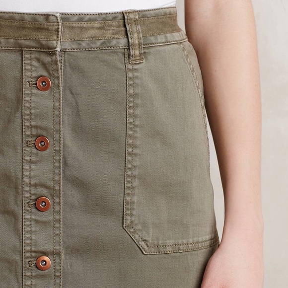 NWT Pilcro for Anthro chino skirt - Picture 2 of 3