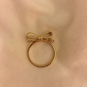Kate Spade love notes bow ring