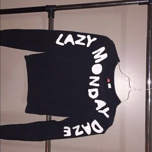 Long sleeve cropped sweater