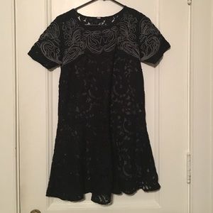 Black Lace FREE PEOPLE mini dress