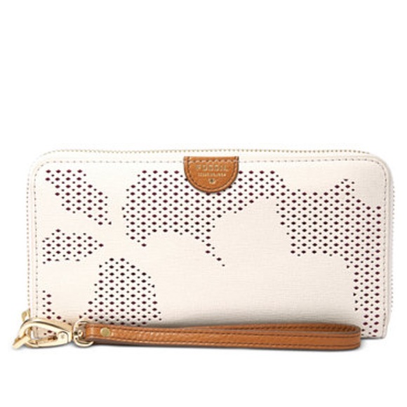 NEW! Fossil Leather Sydney Wallet/Wristlet-2 in 1! - Picture 4 of 4