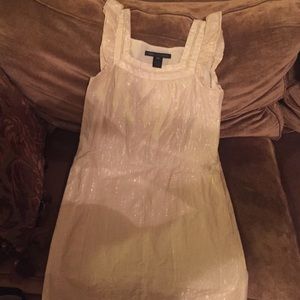 Gold and cream dress