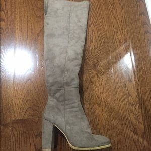 DAISY STREET KNEE HIGH BOOTS- Tan