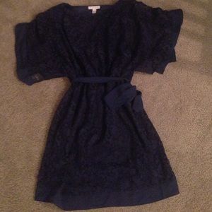 Navy blue lace dress