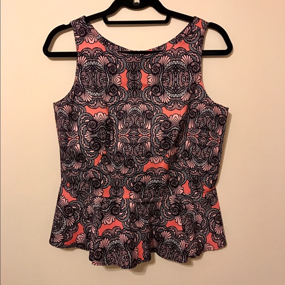 Amanda Uprichard peplum Tank large NWOT