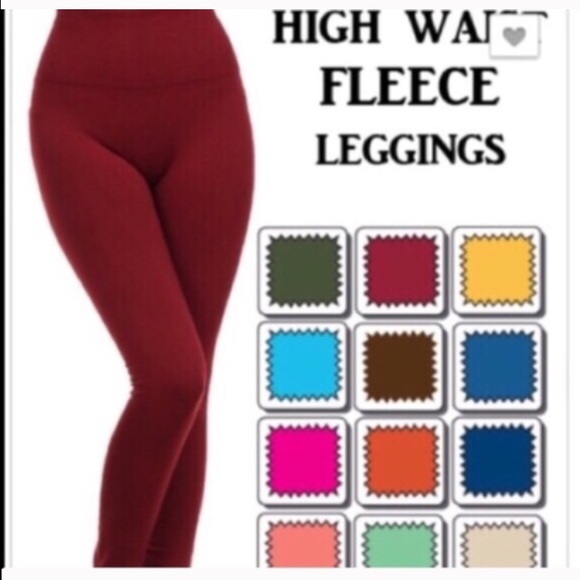 NEW Essential Fleece Lined  Black Leggings - Picture 2 of 4