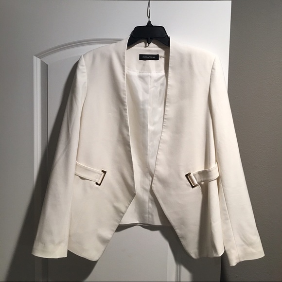 Ivory Ivanka Trump Crepe Blazer