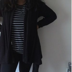 Cardigan and Nike Hoodie