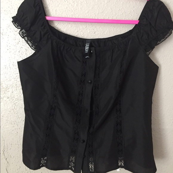 Black Lace off the shoulder Top